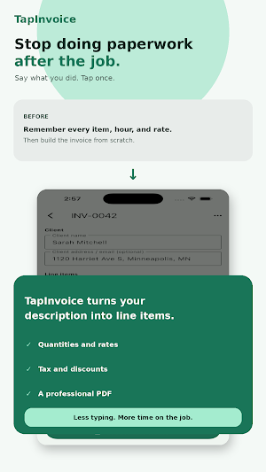 TapInvoice Screenshot 1