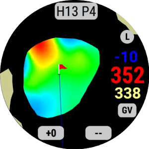 Green Caddy Golf Watch Screenshot 1
