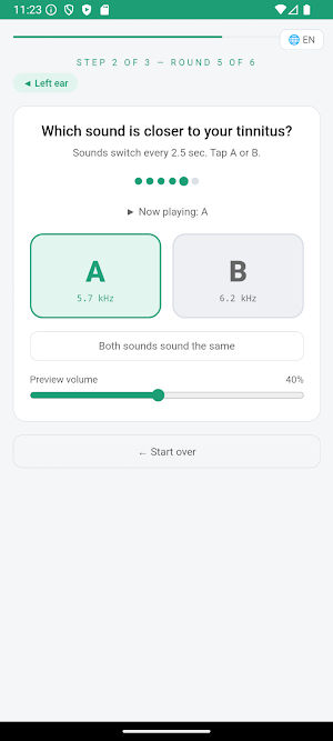 Tinnitus Relief: Sound Therapy Screenshot 2
