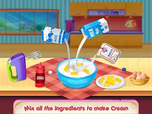 Icecream Cone Cupcake Baking Maker Chef Screenshot 3