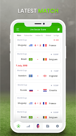 Football Live Score : Latest News & Live Score Screenshot 1