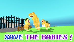 Blocky Dino Park: T-Rex Rampage Screenshot 2
