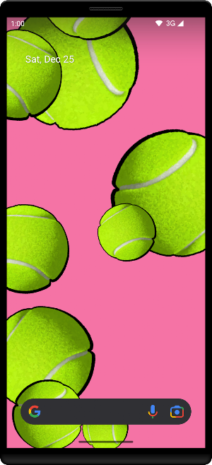 Tennis Balls Live Wallpaper Screenshot 3