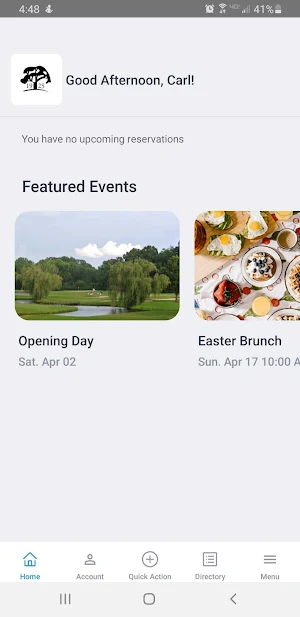 Huntsville Country Club Member Screenshot 1