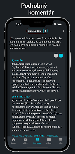 Biblický komentár Screenshot 2