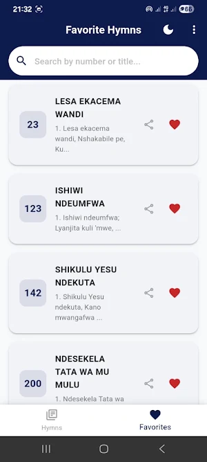 UCZ Hymn Book: Bemba & English Screenshot 1