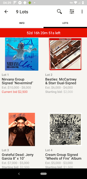 Eaton & Brennan Auctions Screenshot 2