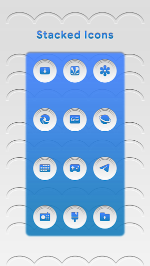 Stacked Light Blue Icons Screenshot 2