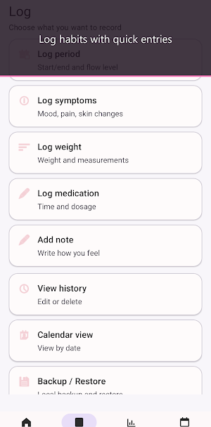 Cycle Journal Screenshot 1