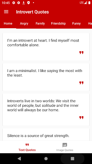 Introvert Quotes Screenshot 0