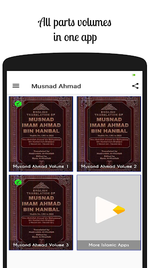 Musnad Ahmad English Hadith Complete Volume Screenshot 0