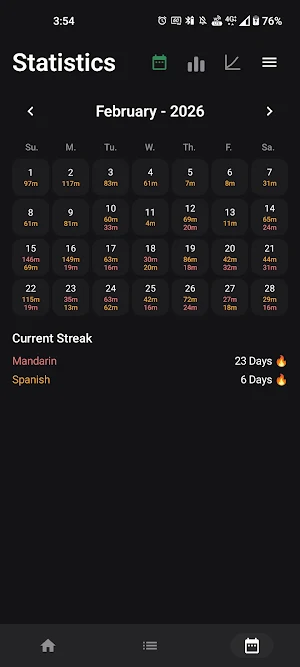 Scucha - Auto-Language Tracker Screenshot 0