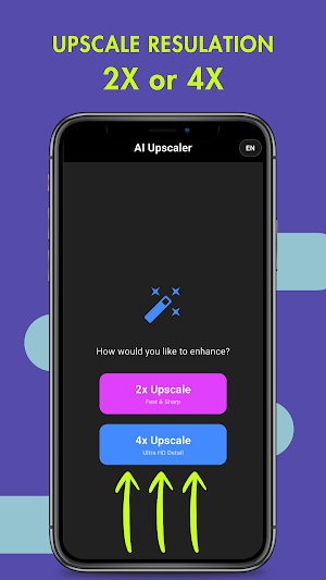Offline AI Photo Enhancer: 4x Screenshot 1
