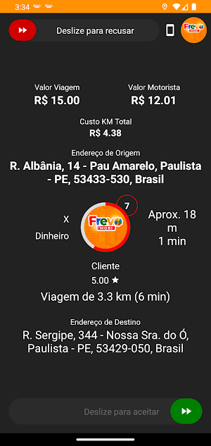 Frevo mobi - Motorista Screenshot 1