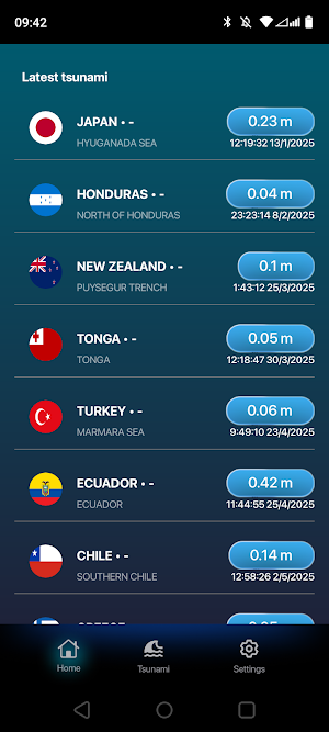 Tsunami Tracker Alerts Pro Screenshot 1