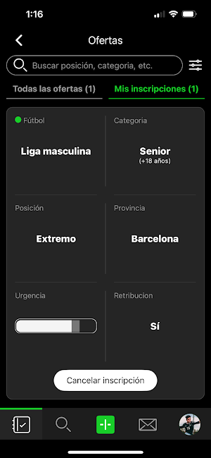 SportsMatch Screenshot 1