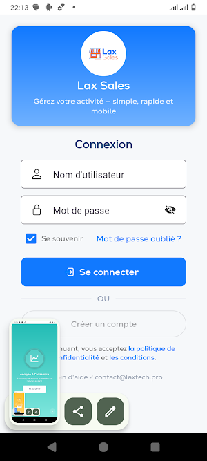 Lax Sales : Gestion de Caisse Screenshot 1