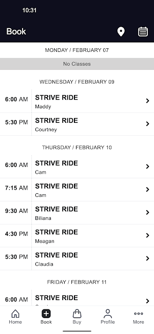 Strive Indoor Cycling Screenshot 1