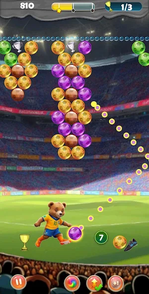 Soccer Bubble Shooter Screenshot 2