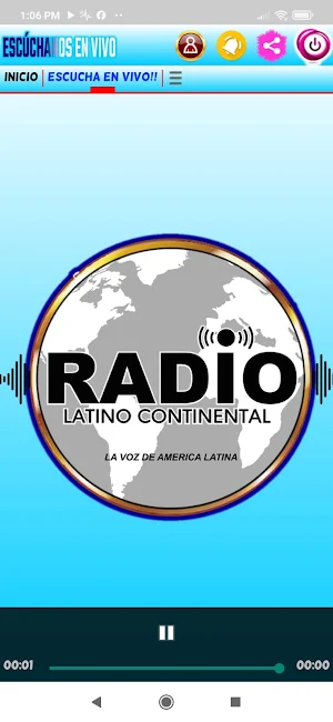 Radio Latino Continental Screenshot 3