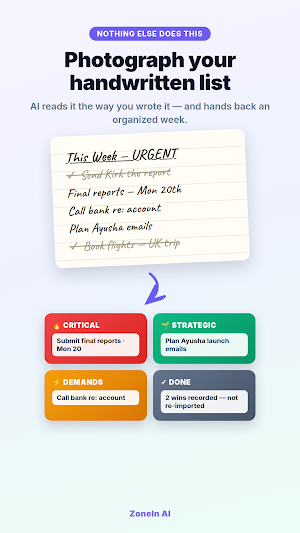 ZoneIn AI: To-Do List Planner Screenshot 0