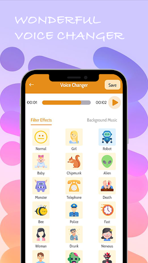 Wonderful Voice Changer Screenshot 2