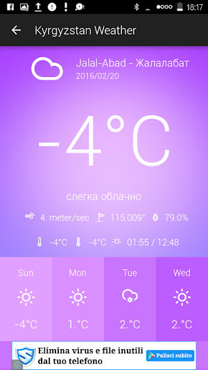 Kyrgyzstan Weather Screenshot 2