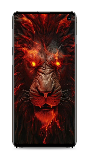 Fire Lion Wallpaper Screenshot 3