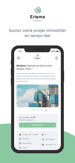 Compte client ERISMA Screenshot 0