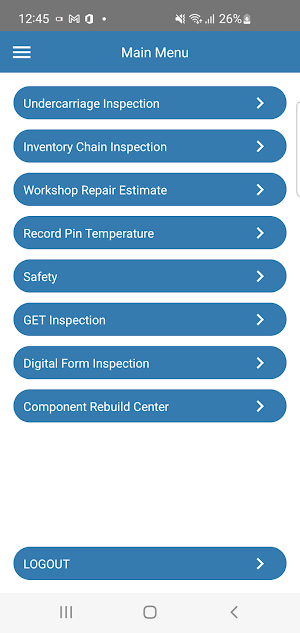 Mackellar WMS Inspections Screenshot 1