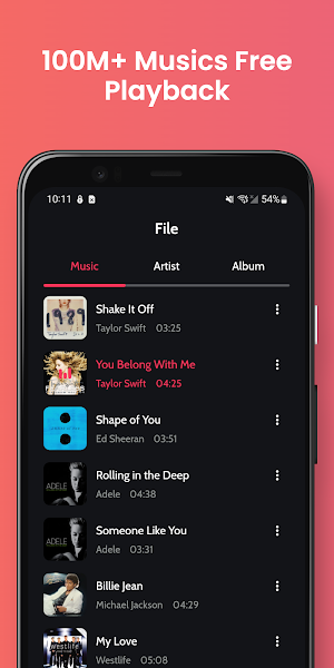 Offline music Player - Mume Screenshot 1