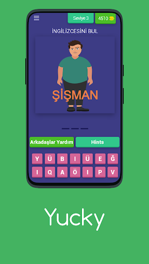 YUCKY - Turkish English Words Screenshot 3