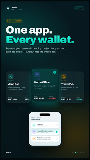 Hileon Budget Tracker Screenshot 2