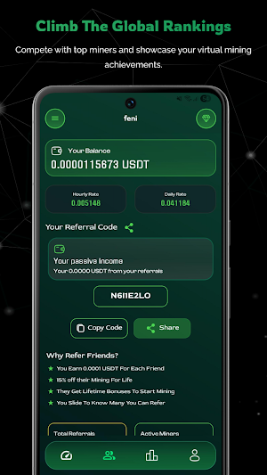 USDT Cloud Mining Simulator Screenshot 0