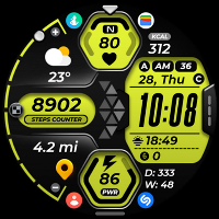Hybrid Watch Face OMG 318