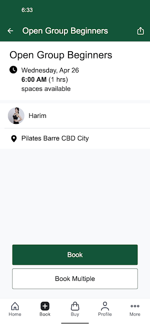 Pilates Barre Sydney Screenshot 2