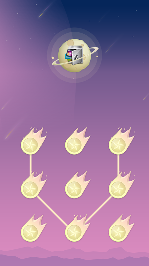 AppLock Theme Shooting Star Screenshot 0