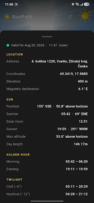 SunPath Screenshot 1