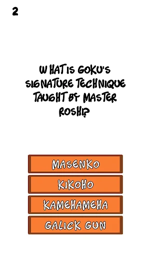 Dragon Ball Quiz Screenshot 1