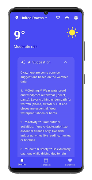 AiWeather -Ai Weather Forecast Screenshot 1