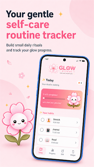 Glow Ritual: Self Care Tracker Screenshot 0