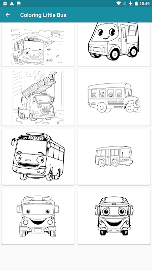 Coloring Animated Little Bus Screenshot 3
