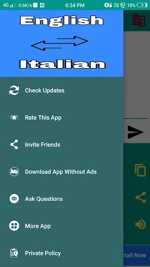 English - Italian Translator Screenshot 1
