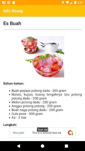 Cari Resep Es Buah Screenshot 2