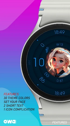 Photo Watch Face 030 Screenshot 1