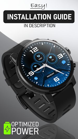 Modern Clasic Analog WatchFace Screenshot 3