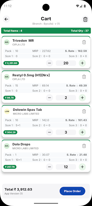 Meher Retail Order Screenshot 3