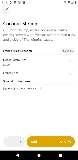 Crazy Fish Grill & Market Screenshot 3