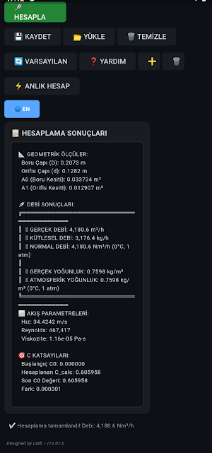 Orifice Flow Calculator Screenshot 1