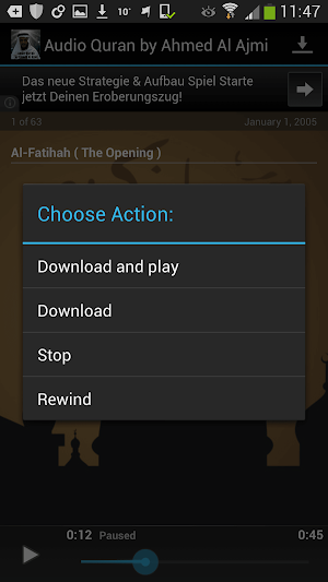 Audio Quran by Ahmed Al Ajmi Screenshot 3